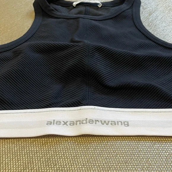 Alexander Wang Black and White Crop Top - Picture 5 of 5